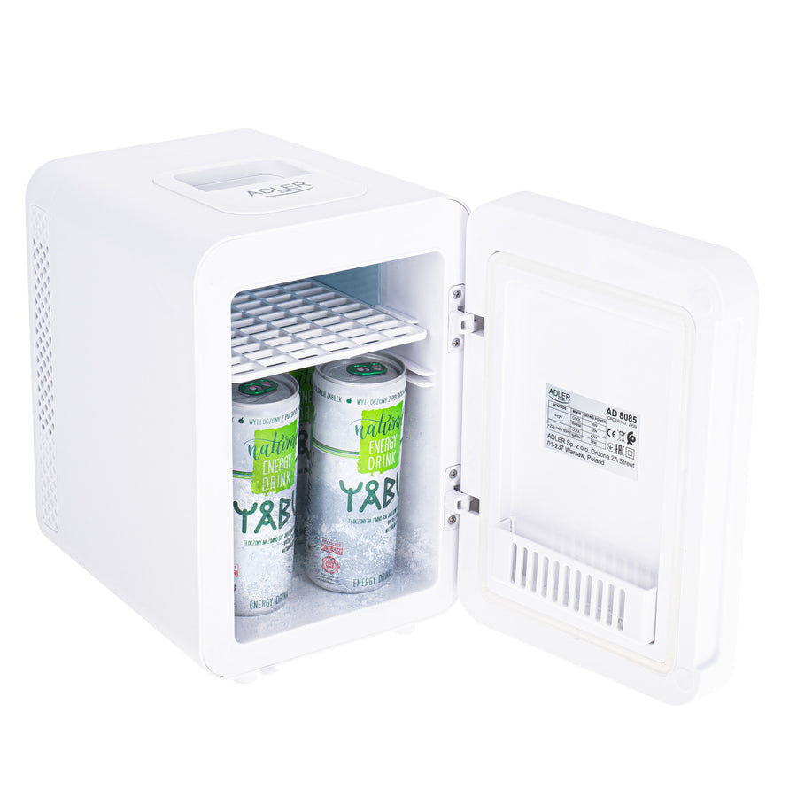 Přenosná minilednička se zrcadlem 4L Adler AD 8085 - chladí a ohřívá