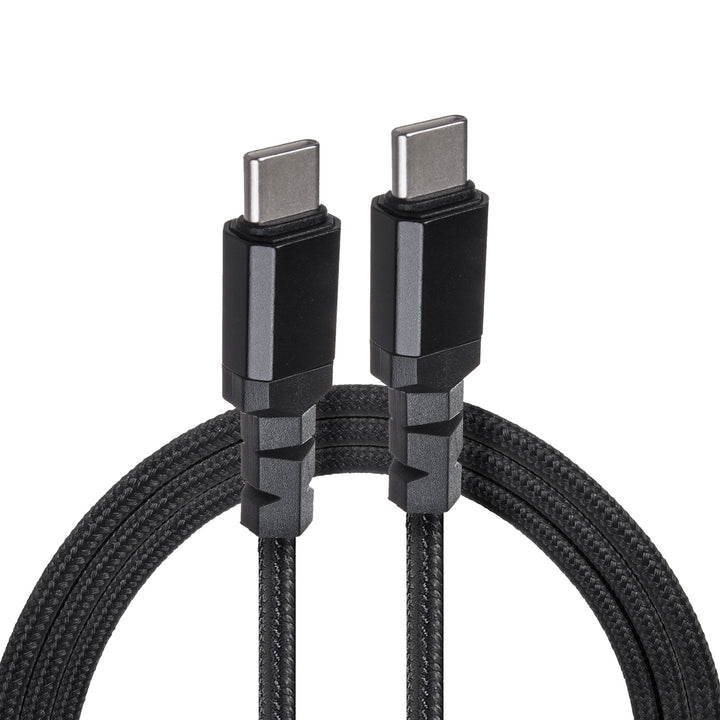 Kabel 2 x USB-C 15W Maclean, podpora QC 3.0, přenos dat, 3A, , černý, délka 2m, MCE494