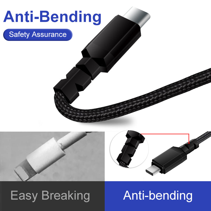 Kabel 2 x USB-C 15W Maclean, podpora QC 3.0, přenos dat, 3A, , černý, délka 2m, MCE494