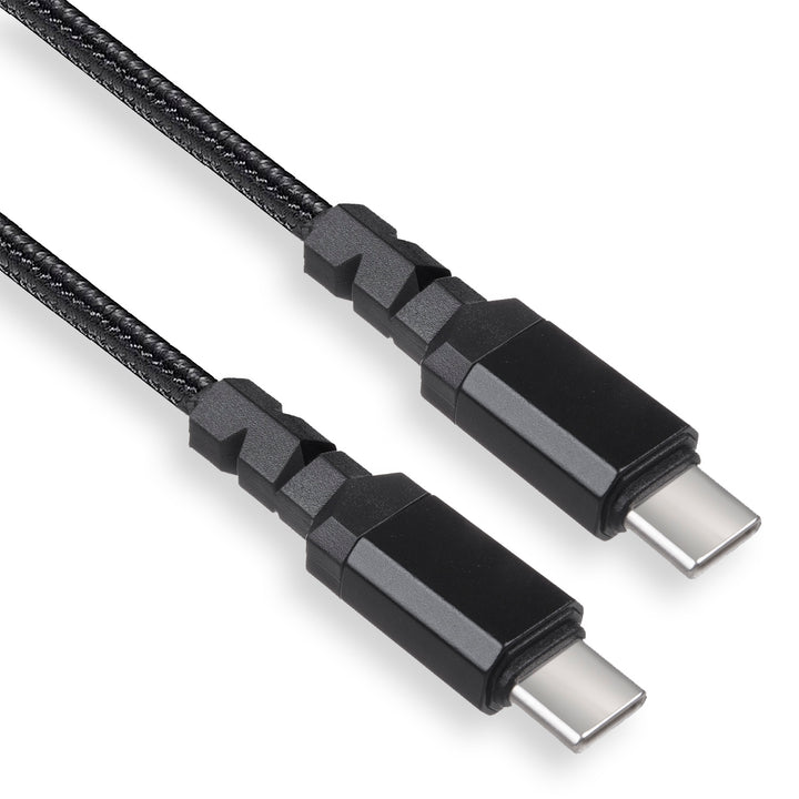 Kabel 2 x USB-C 15W Maclean, podpora QC 3.0, přenos dat, 3A, , černý, délka 2m, MCE494