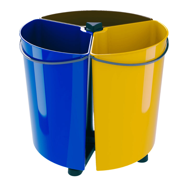 Rotační koš ECOBIN 35 l na třídění odpadu 3x 11,7 l