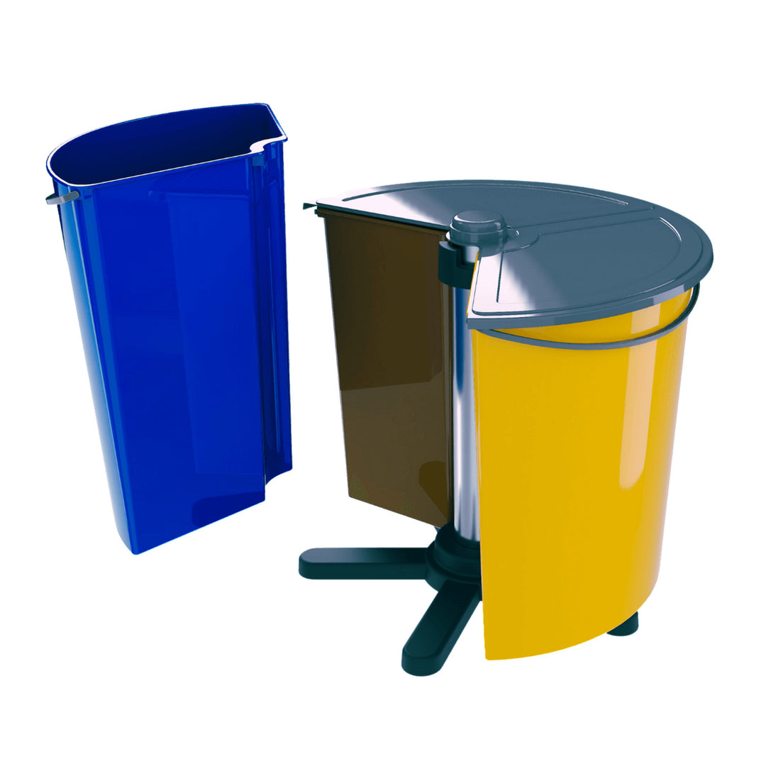 Rotační koš ECOBIN + na třídění odpadu s víkem 35 l