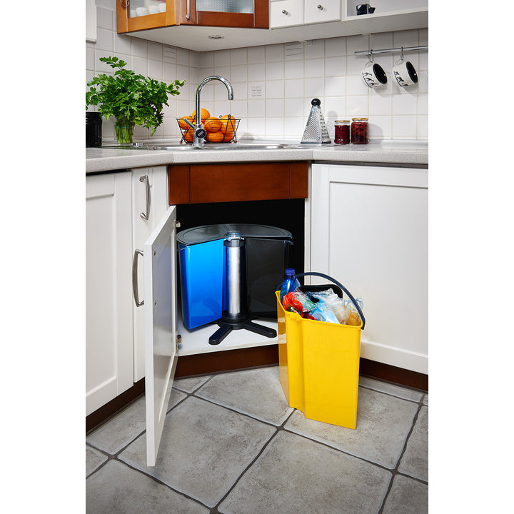 Rotační koš ECOBIN + na třídění odpadu s víkem 35 l