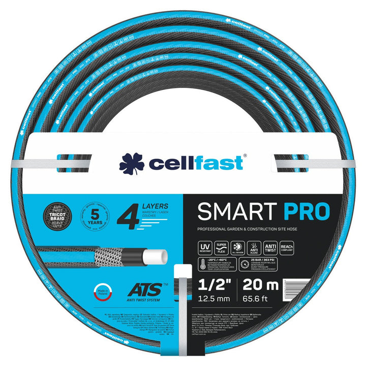 CELLFAST SMART PRO ATS 13-400 1/2" zahradní hadice 20 m čtyřvrstvá