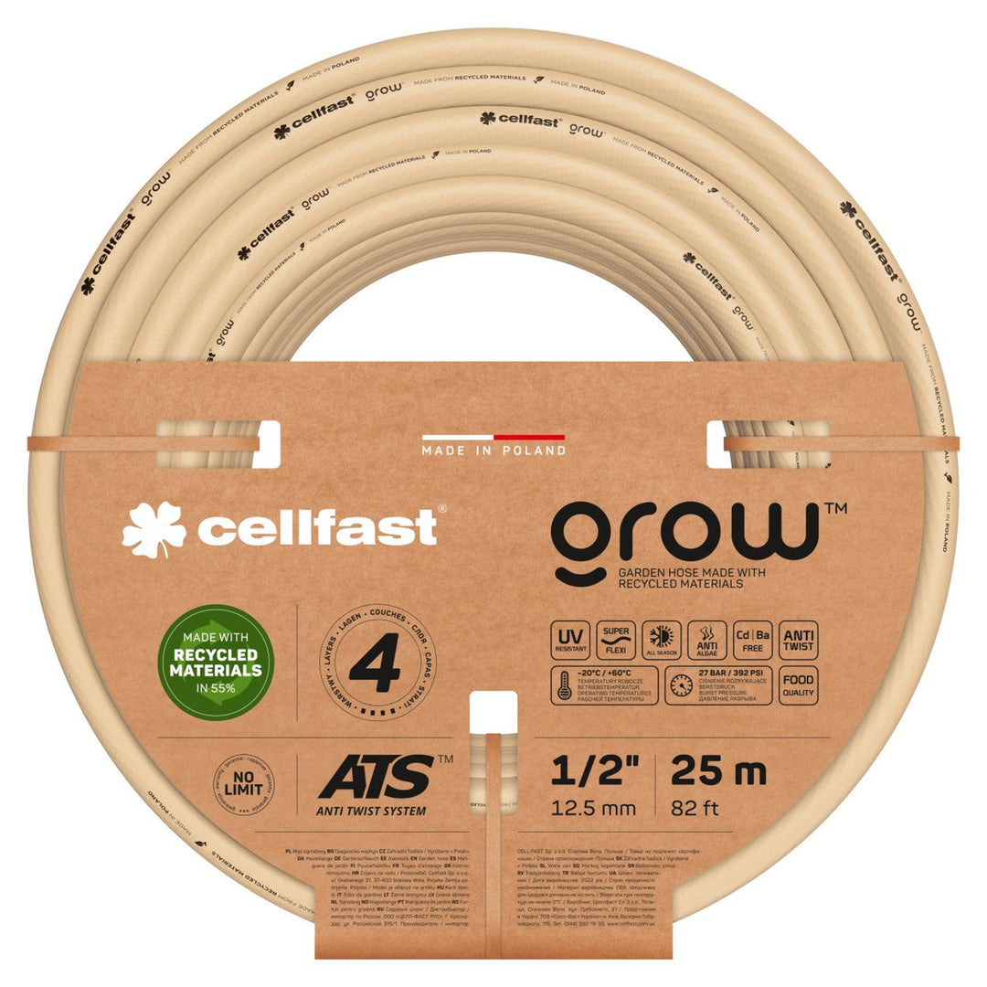 Zahradní hadice CELLFAST GROW 13-501 1/2" 25 m čtyřvrstvá