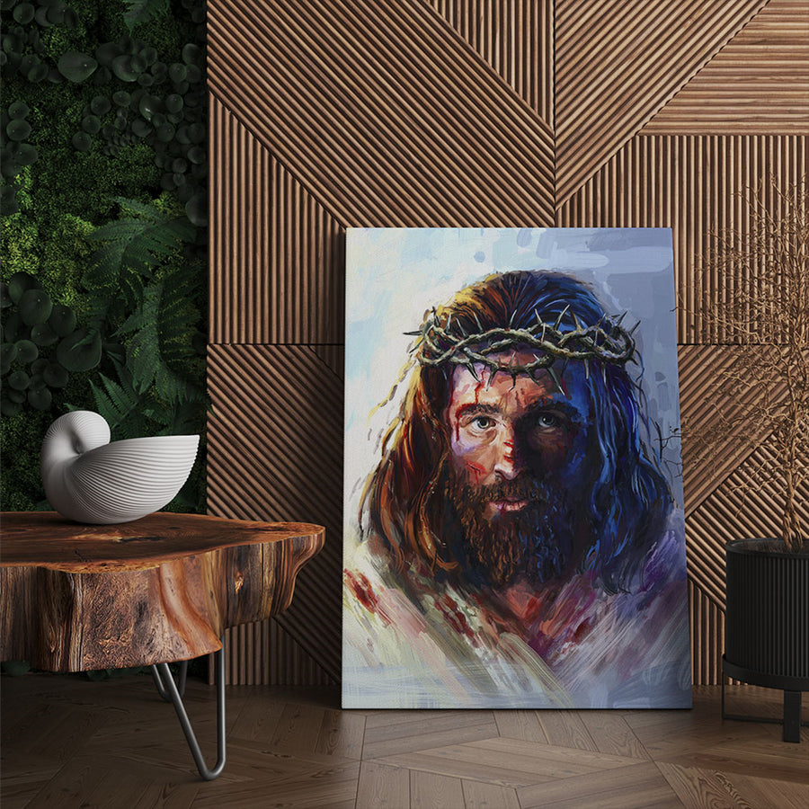 Obraz na plátně Ježíš Kristus v trnové koruně 30x40cm