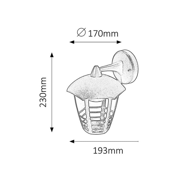 Zahradní venkovní lampa Rabalux Marseille 8617 - antracit