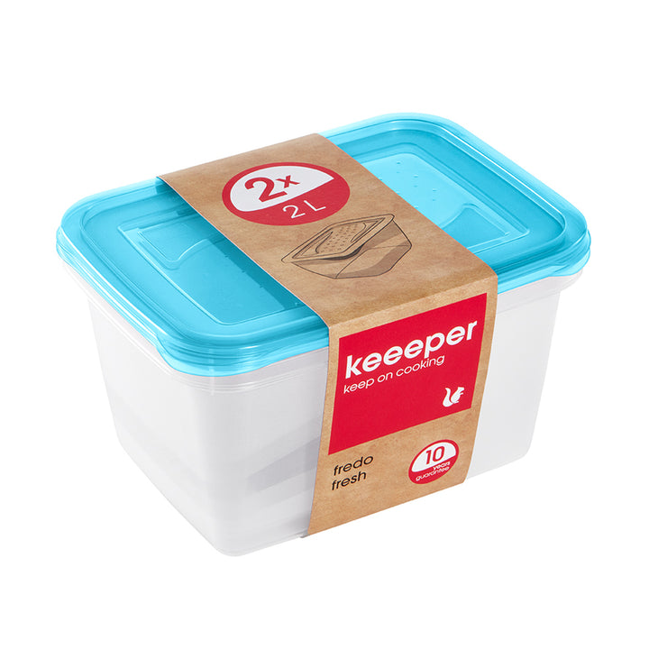 Sada 2 x 2l nádob na potraviny Keeeper Fredo Fresh