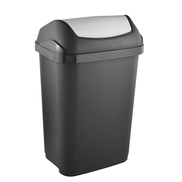 Odpadkový koš s otočným víkem víko grafit 25l Keeeper