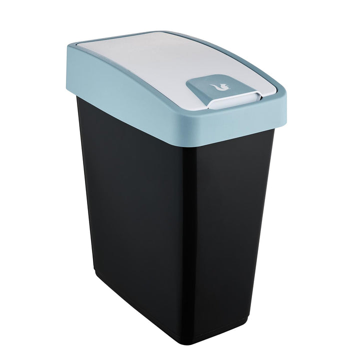 Keeeper odpadkový koš s dvojitým otevíráním, 25 l, černý - modrý