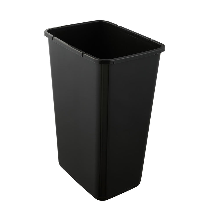 Odpadkový koš Keeeper s výklopným víkem, 45 l, černý - zelený