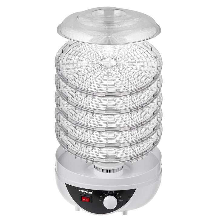 Sušička hub, zeleniny a ovoce, 250W, extra tichá, 5 sít, GreenBlue GB195