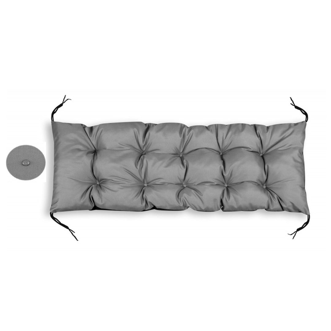 Polštář na zahradní lehátko 120x50 cm Voděodolný polštář Codura PVC Grey