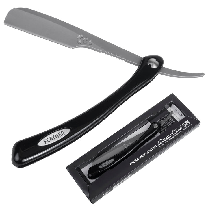 Břitva shavette Feather Professional Artist Club Black ACSR-RB