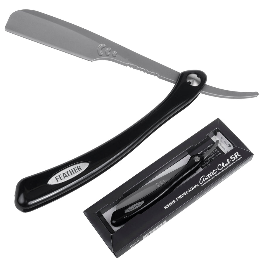 Břitva shavette Feather Professional Artist Club Black ACSR-RB