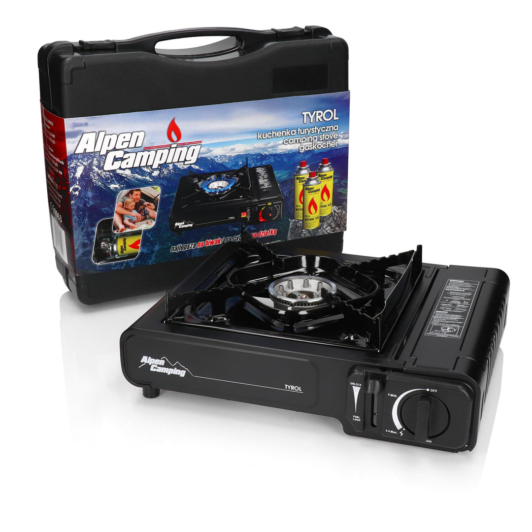 Turistický plynový vařič Alpen Camping TYROL IK002 osvědčený ve všech podmínkách