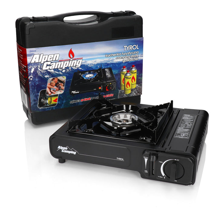 Turistický plynový vařič Alpen Camping TYROL IK002 osvědčený ve všech podmínkách