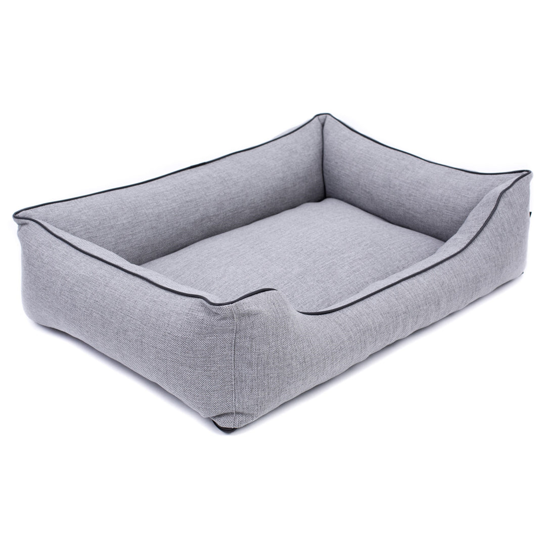 Pelíšek Mestizo Mallorca Comfort (vnější rozměry: 80x60cm / vnitřní rozměry: 56x40cm, světle šedá/černá)