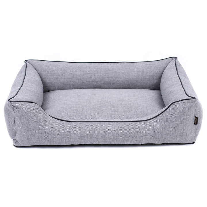 Pelíšek Mestizo Mallorca Comfort (vnější rozměry: 80x60cm / vnitřní rozměry: 56x40cm, světle šedá/černá)