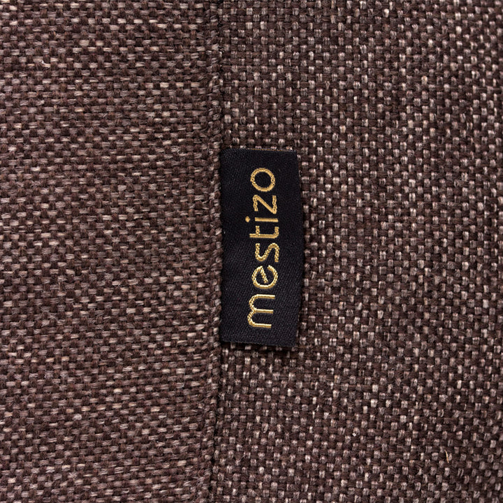 Pelíšek pro psy Sofa Mallorca Comfort v hnědé barvě s bílým lemováním 100x75 cm