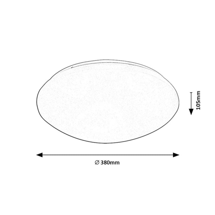 Kulaté stropní svítidlo se senzorem pohybu Lucas Rabalux white 24W 71134 LED