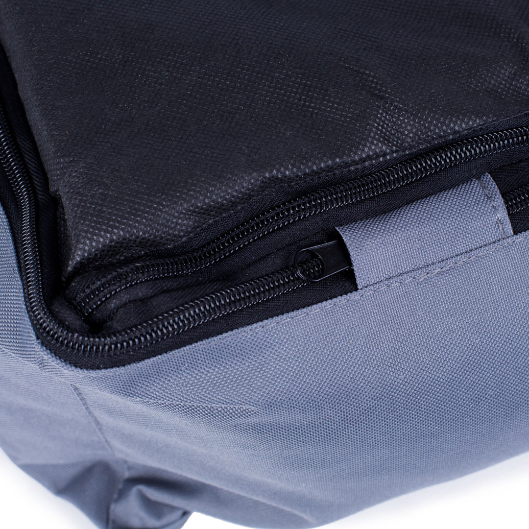 Mestizo Valencia Ortopedická ortopedická postel pro psy Košík na postel pro psy Potah na pohovku pro psy Voděodolná polyesterová tkanina Cordura (vnější rozměry: 65x50cm / vnitřní rozměry: 41x27cm, tmavě šedá/bílá)