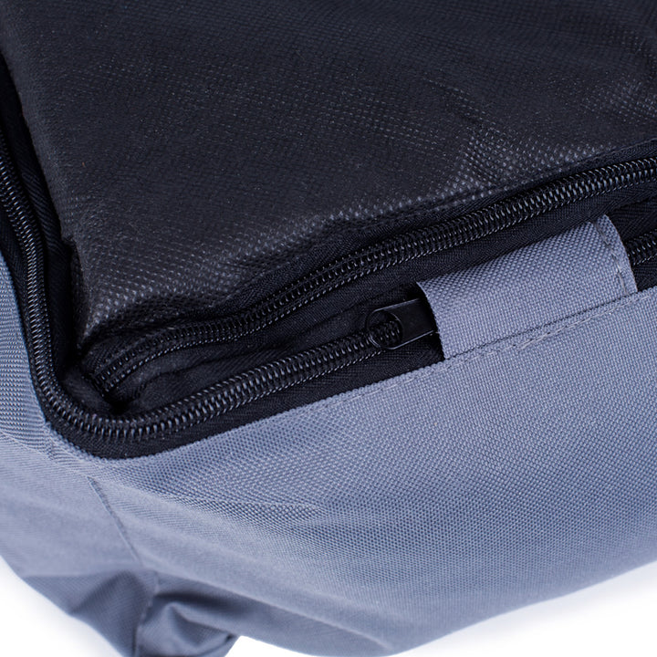 Mestizo Valencia Ortopedická ortopedická postel pro psy Košík na postel pro psy Potah na pohovku pro psy Voděodolná polyesterová tkanina Cordura (vnější rozměry: 65x50cm / vnitřní rozměry: 41x27cm, tmavě šedá/bílá)