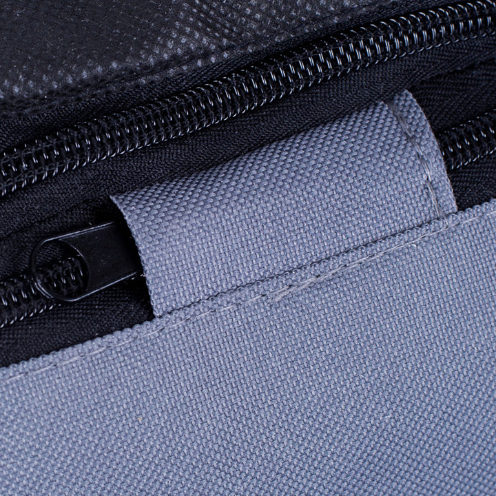 Mestizo Valencia Ortopedická ortopedická postel pro psy Košík na postel pro psy Potah na pohovku pro psy Voděodolná polyesterová tkanina Cordura (vnější rozměry: 65x50cm / vnitřní rozměry: 41x27cm, tmavě šedá/bílá)