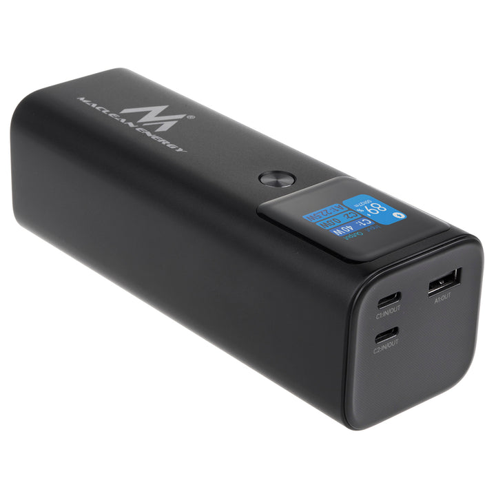 Mobilní baterie Power Bank Maclean, 24600mAh, Power Delivery (PD) 140W, Fast/Quick/Super Charge, 88,56Wh, 2x Typ-C, USB, MCE335