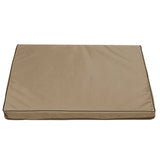 Vigo Standardní matrace pro psy a kočky 80 x 60 x 5 cm v béžové barvě s černým lemováním