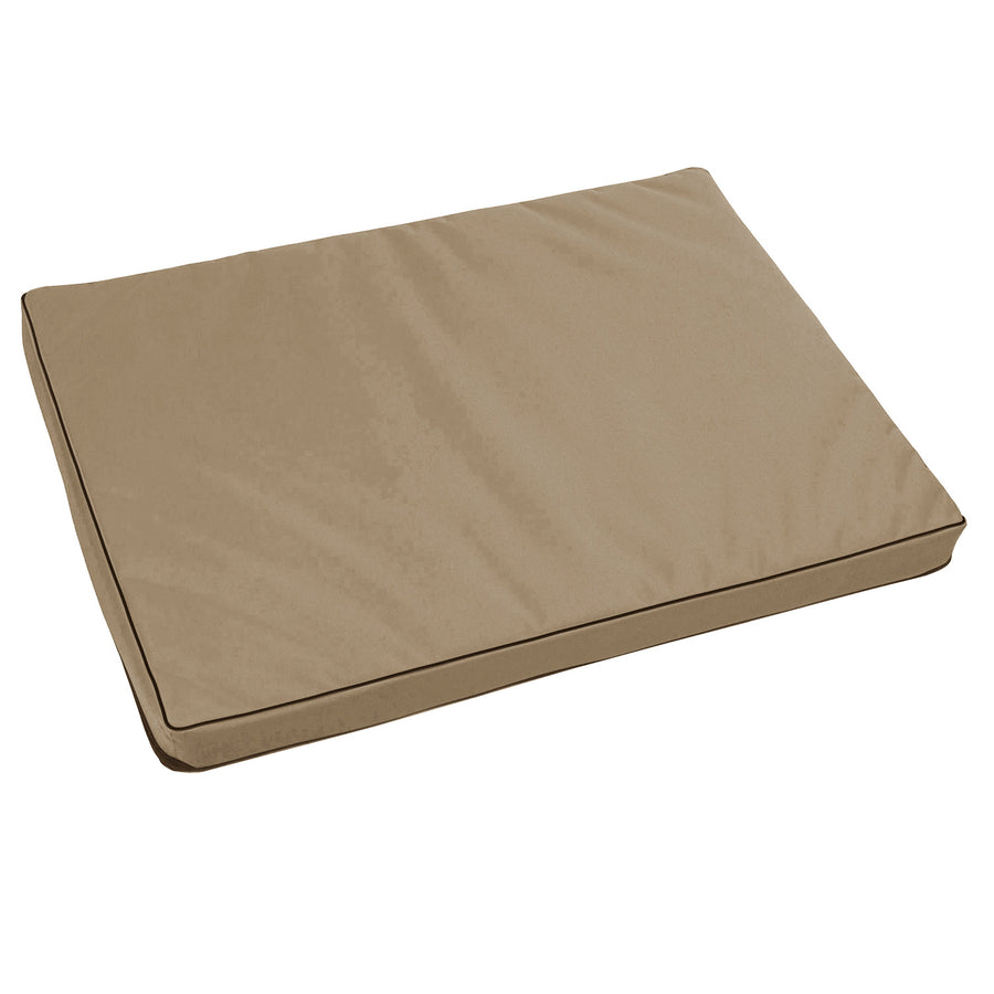 Vigo Standardní matrace pro psy a kočky 80 x 60 x 5 cm v béžové barvě s černým lemováním