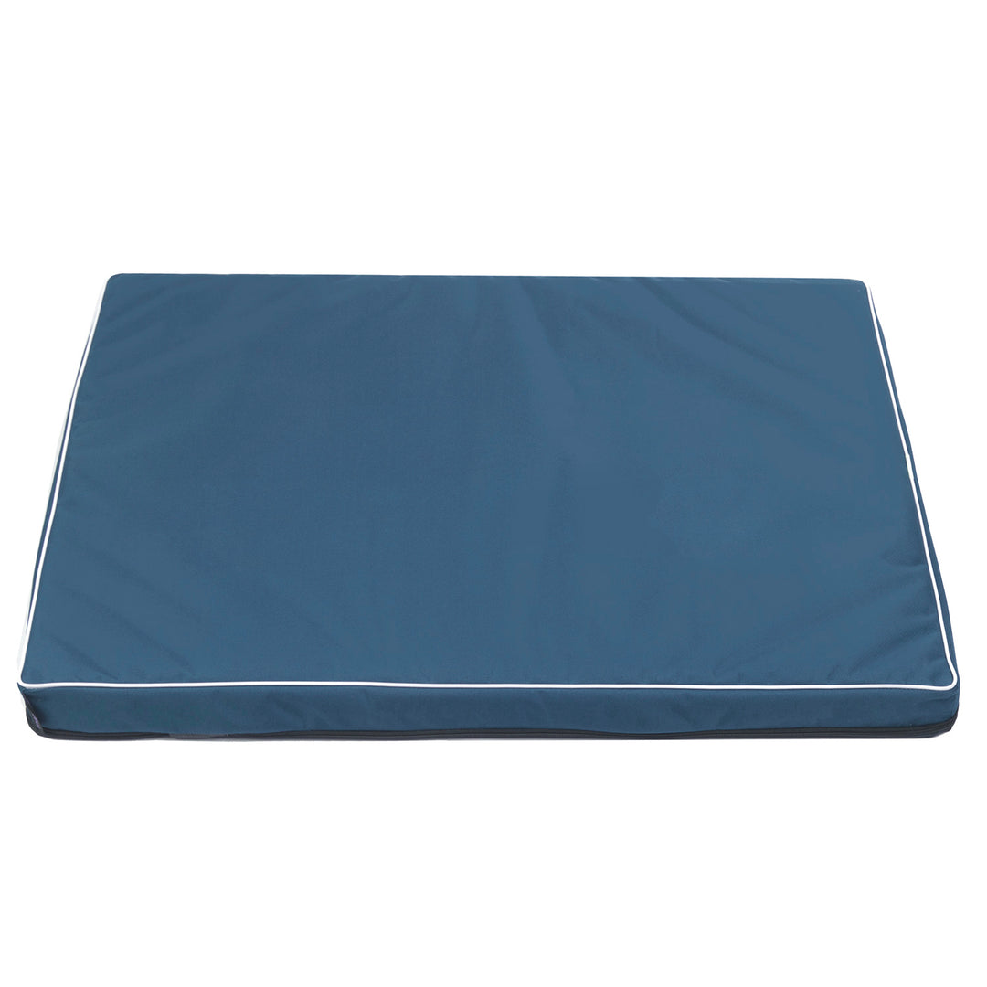 Vigo Standardní matrace pro psy a kočky 80 x 60 x 5 cm v modré barvě s bílým lemováním
