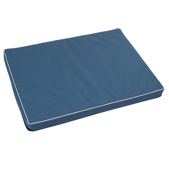 Vigo Standardní matrace pro psy a kočky 80 x 60 x 5 cm v modré barvě s bílým lemováním