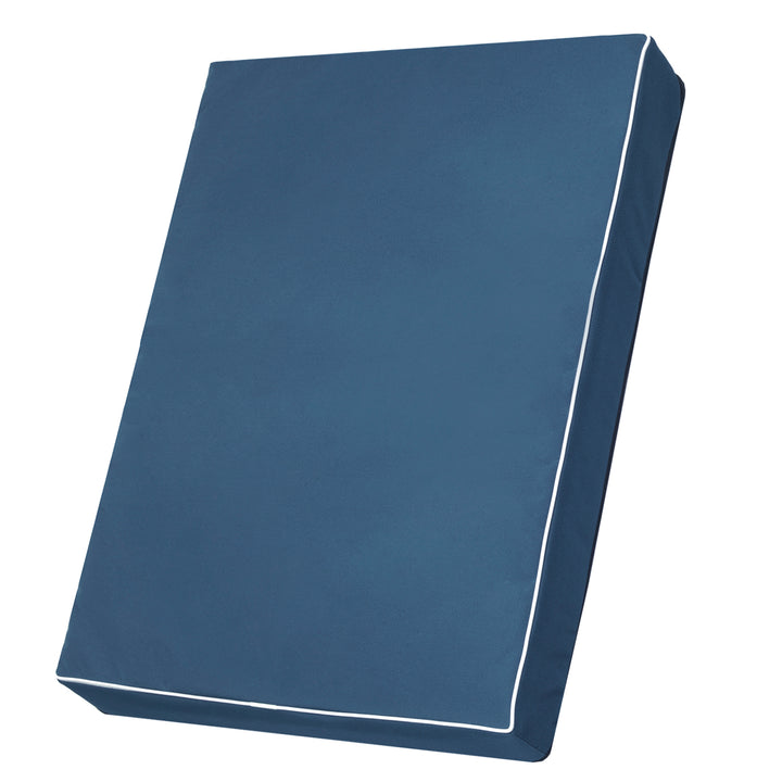 Vigo Standardní matrace pro psy a kočky 80 x 60 x 5 cm v modré barvě s bílým lemováním
