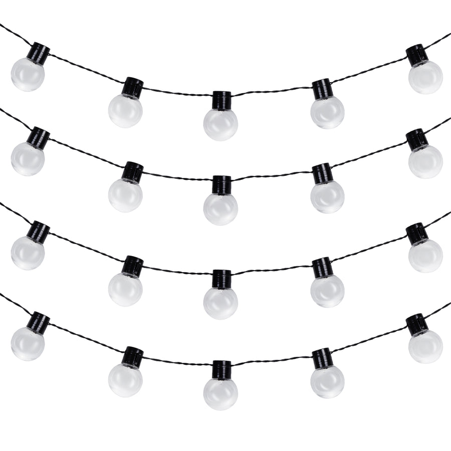 Solární zahradní girlanda LED 2v1 Maclean, IP44, 3W, 10lm, 3000K, dobíjecí baterie 2*600 mAh, 5V DC, 7m, MCE424