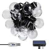 Solární zahradní girlanda LED 2v1 Maclean, IP44, 3W, 10lm, 3000K, dobíjecí baterie 2*600 mAh, 5V DC, 7m, MCE424