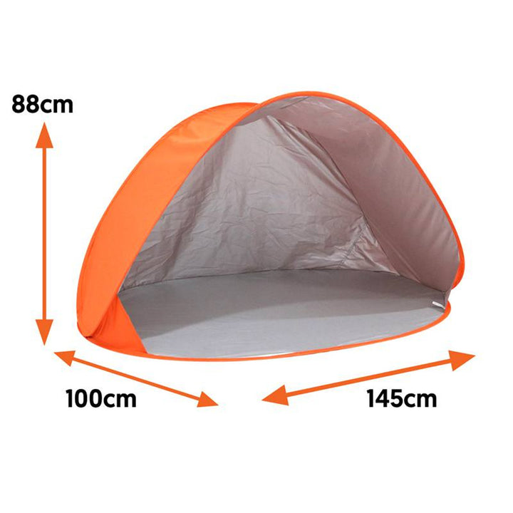 Plážový stan Junior samoskládací LX5015XQOR 145 x 100 x 88 cm oranžový