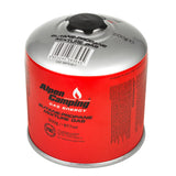 4x 500g plynová kartuše Alpen Camping. Certifikát: Rozsah -10°c až + 40°c, 7/16" ventil IK008.