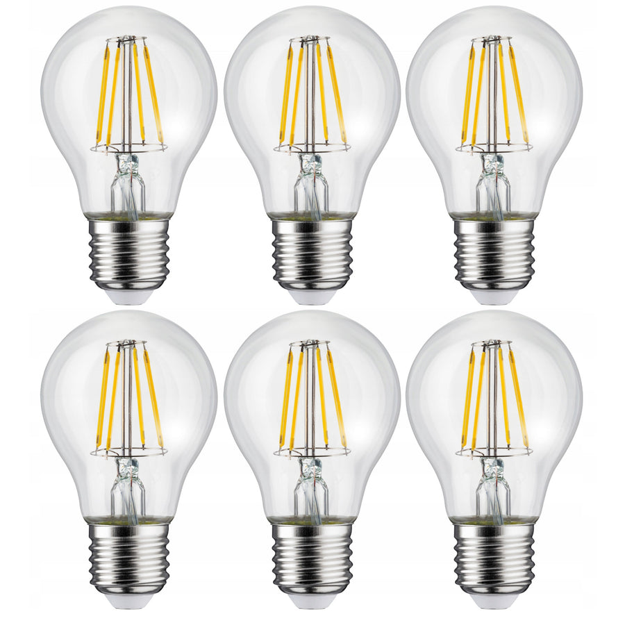 6x LED žárovka Maclean, E27, 11W, 230V, WW teplá bílá 3000K, 1500lm Retro edison dekorativní A60, MCE280