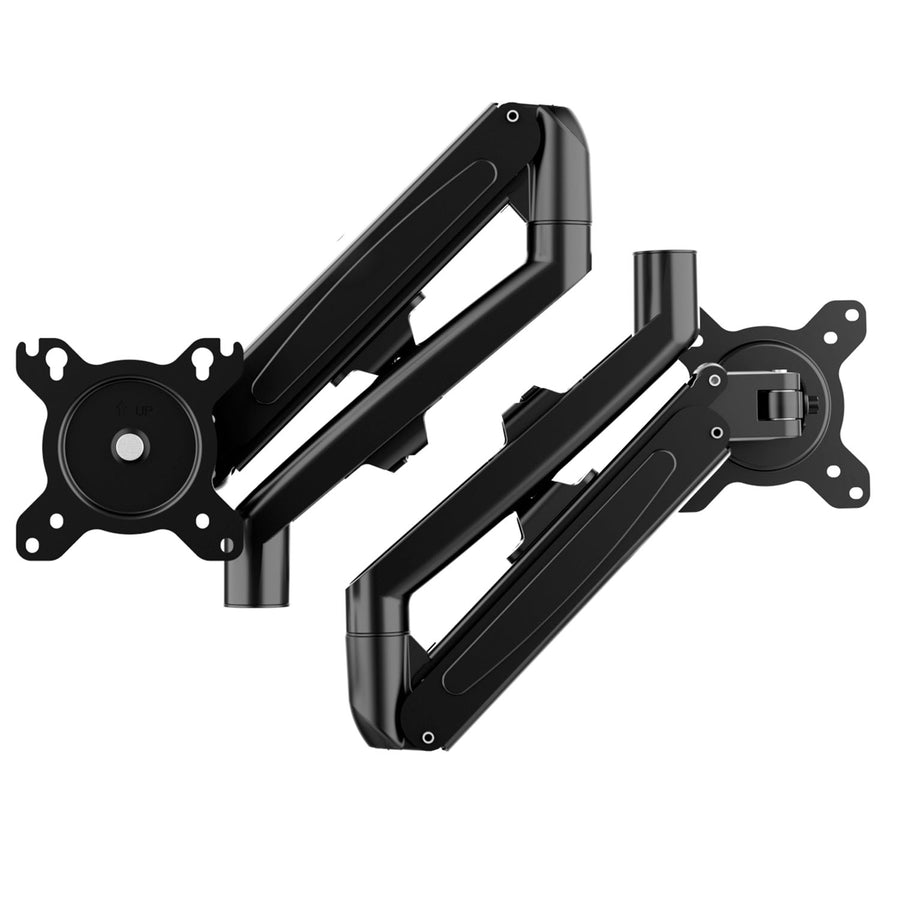 Držák pro 2 monitory Maclean, plynová pružina, 13"-27", 7 kg, černý, MC-861N