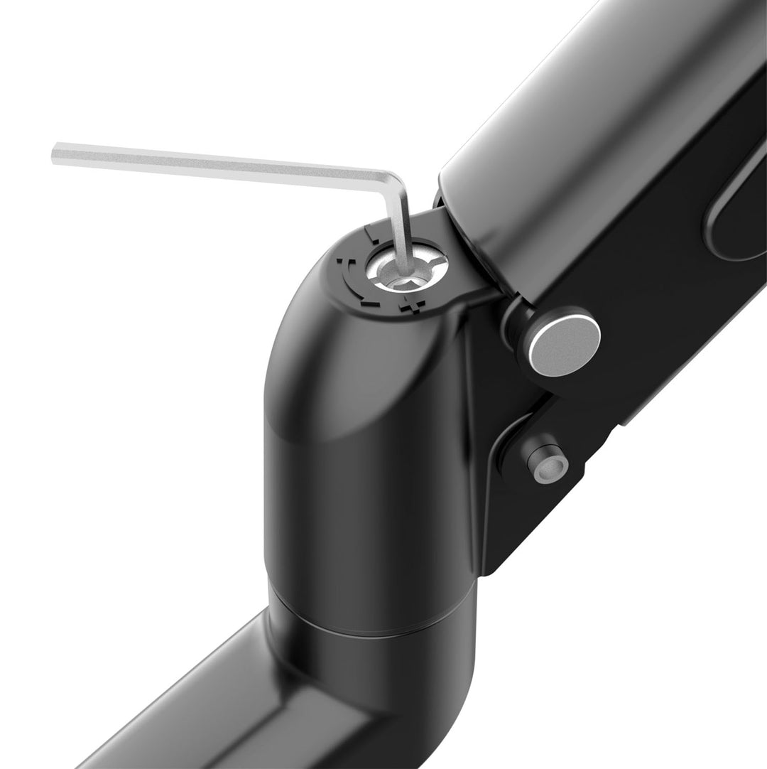 Držák pro 2 monitory Maclean, plynová pružina, 13"-27", 7 kg, černý, MC-861N