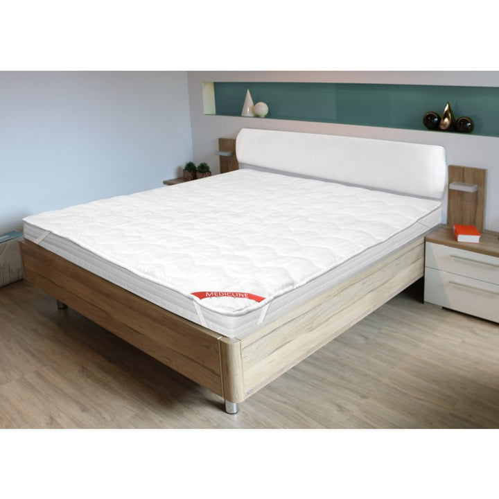 Silný prošívaný matracový topper/potah Premium AIO FACTORY 90x200cm bílý