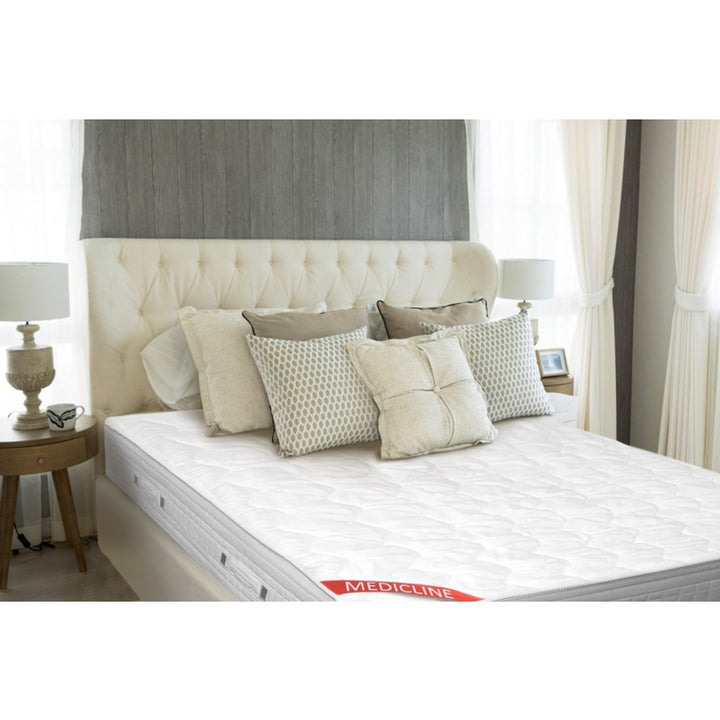 Silný prošívaný matracový topper/potah Premium AIO FACTORY 90x200cm bílý