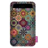 Pouzdro na chytrý telefon Bertoni, z ekologické plsti, 105x195 mm, vzor Valencia, EE0024