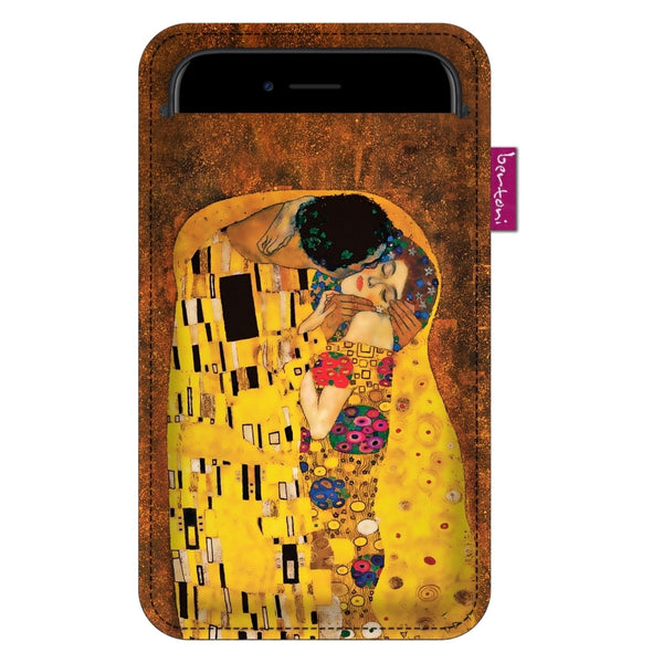 Pouzdro na smartphone Bertoni, z ekologické plsti, 105x195 mm, vzor Kiss, EE0031