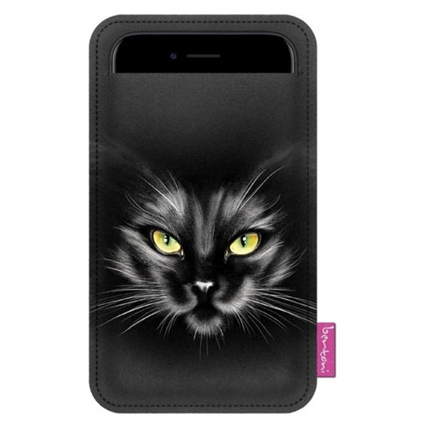 Pouzdro na chytrý telefon Bertoni, z ekologické plsti, 105x195 mm, vzor Nero, EE0033
