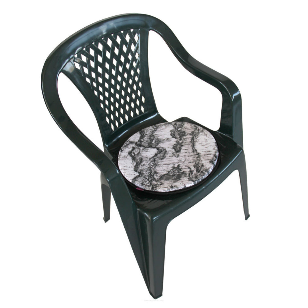 Polštářek na židli Bertoni, dekorativní, in codura, 35 cm, bříza, EE0044
