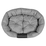 Pelech pro psy oválný 115 x 95 cm voděodolný šedý Velikost: XL