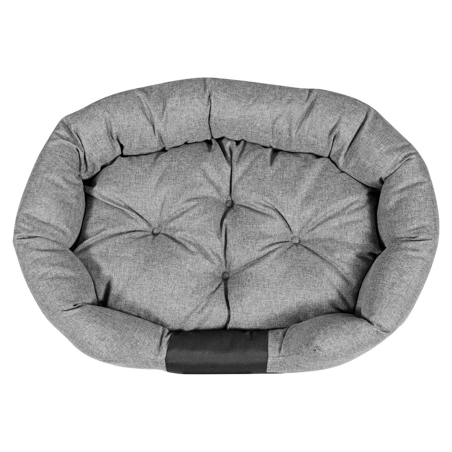 Pelech pro psy oválný 115 x 95 cm voděodolný šedý Velikost: XL