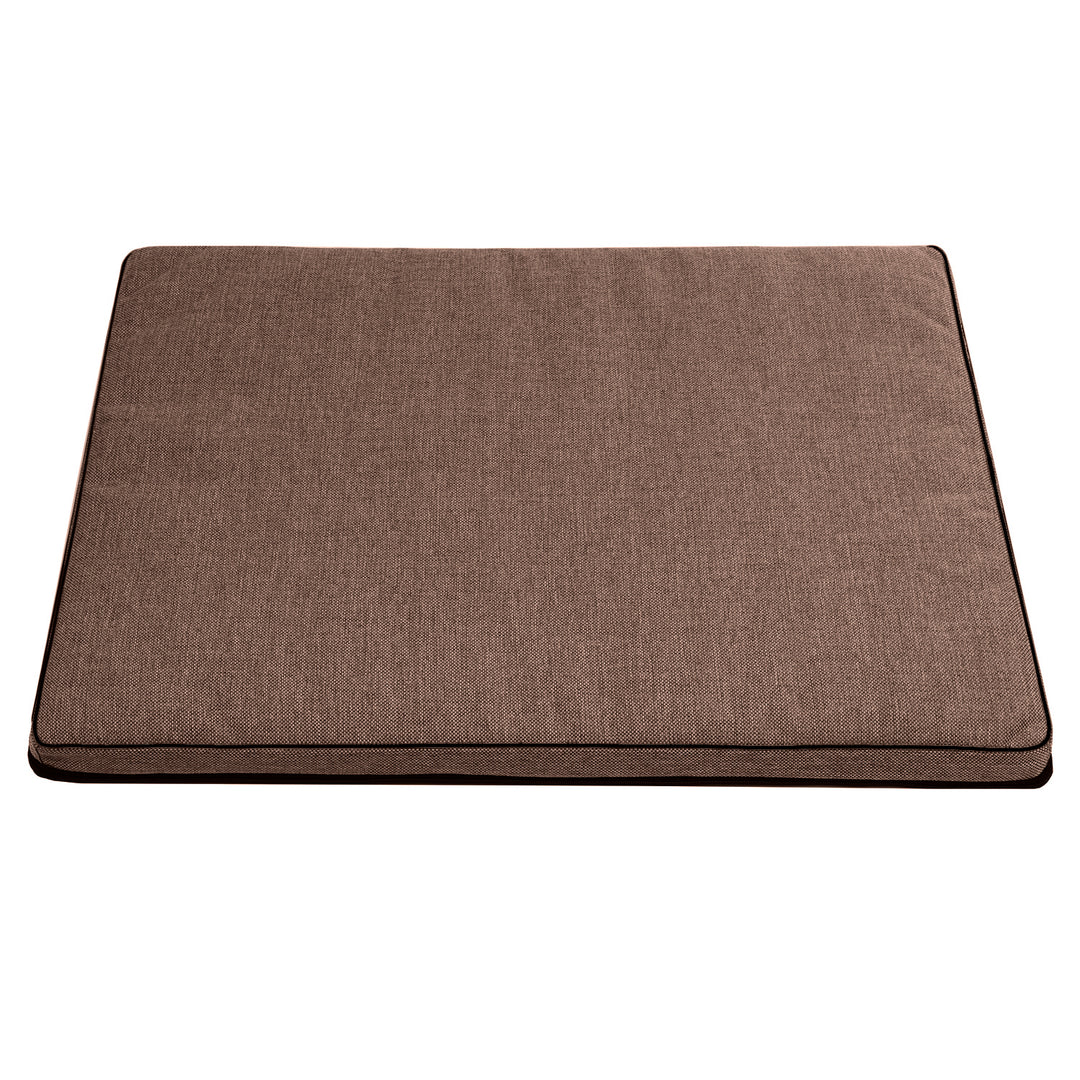Leon Standard matrace pro psy a kočky 80x60x5 cm v hnědé barvě s černým lemováním